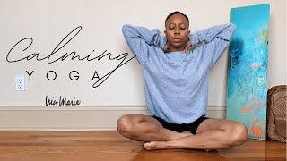 10 Minute Calming Yoga  Anxiety Anger Stress [upl. by Masry]