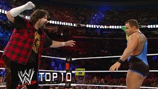 Santinos most memorable moments  WWE Top 10 [upl. by Girand]