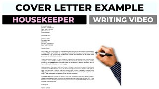 Cover Letter Example For Housekeeper  Housekeeping Position [upl. by Ko]