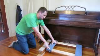 The best way to Lift and Move a piano NO LIFTING [upl. by Annawad]