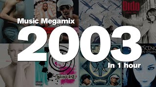 2003 in 1 Hour  Top hits including Placebo Outkast Muse Dido Annie Lennox Blink182 and more [upl. by Yziar179]