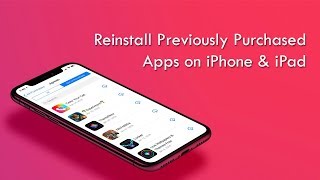 How to Restore Deleted Paid Apps in iOS 11 or iOS 12 on iPhone or iPad [upl. by Geraud]