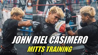 John Riel Casimero Mitts Training [upl. by Enyawed675]