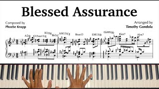 Blessed Assurance Gospel Jazz Arrangement amp Transcription [upl. by Eneleh]