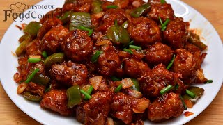 Soya Manchurian Recipe Soya Chilli Meal Maker Manchurian [upl. by Gnilyarg]