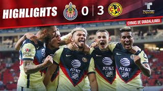 Chivas vs América 03  Highlights amp Goals  Telemundo Deportes [upl. by Eitsyrhc87]