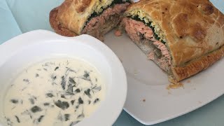 Recette du koulibiac de saumon au Thermomixthermofansylvieconseillere8988 [upl. by Yewed]