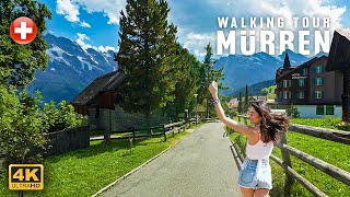 Mürren Spectacular Swiss Views  A 4K Walk To Remember [upl. by Eannaj]