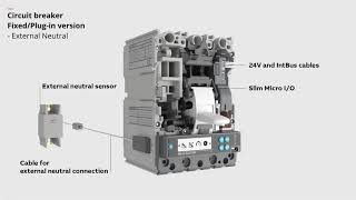 External neutral  fixedplugin breaker  SACE® Tmax® XT with Ekip Touch [upl. by Nasia]