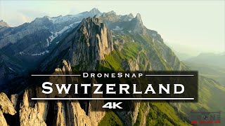 Switzerland 🇨🇭  by drone 4K [upl. by Elatnahs]