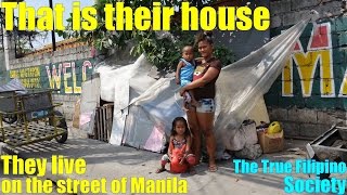 Meet this Poor Filipino Family Who Live on The Street Homeless Filipino Family Living in Poverty [upl. by Sillsby]