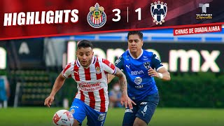 Highlights amp Goals  Chivas vs Monterrey 31  Telemundo Deportes [upl. by Persse]