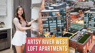 These ARTSY LOFT Apartments Are Perfect For Creatives In Chicagos RIVER WEST [upl. by Lrac]