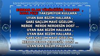 SARI SAÇLIM MAVİ GÖZLÜM ♫ KARAOKE with buzuki [upl. by Roleat]