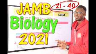 JAMB CBT Biology 2021 Past Questions 21  40 [upl. by Herrod]