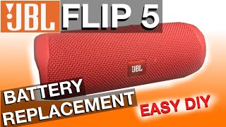 Battery Replacement for JBL FLIP 5 How to DIY [upl. by Ardnuhs]