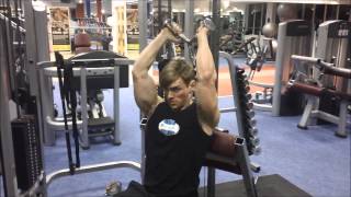 Seated Overhead Cable Tricep Extensions [upl. by Shara617]