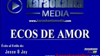 Ecos de amor  karaoke para hombre [upl. by Apicella]