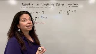 Explicitly vs Implicitly Defined Equations Dr April Ström [upl. by Nigle]