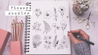 Twelve Easy Flower Doodles You Need To Know [upl. by Schoenberg]