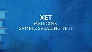 OET Sample Speaking Test Medicine [upl. by Cordier]