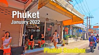 PATONG BEACH Phuket January 2022  Phuket Sandbox [upl. by Alpheus]