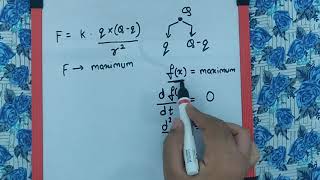 A charge Q is divided into two parts q and Qq What is value of q for max force [upl. by Jaymee609]