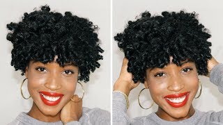 EASY Flexi Rod Tutorial For Short Natural Hair [upl. by Alice828]