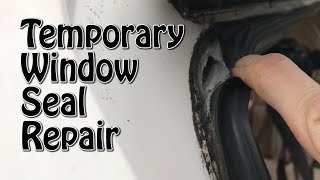 Temporary Caravan Window Seal Repair  Update [upl. by Feledy]