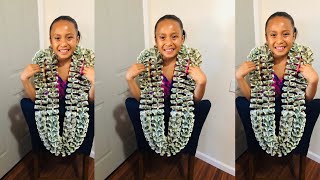 How to Make Spiral Money Lei [upl. by Ayeki]