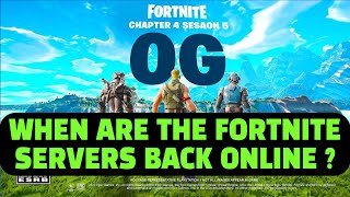 Why Is The Fortnite Server Offline  When Are The Fortnite Servers Back Online  FIX NOW [upl. by Allicerp573]