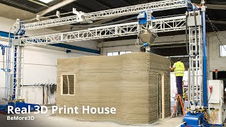 Real 3D Print House by BE MORE 3D [upl. by Anilehcim100]