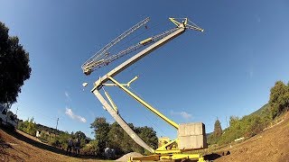 installation dune grue a montage rapide Potain [upl. by Notliw]