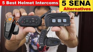 5 Best Helmet Bluetooth Speaker Intercom  SENA Alternatives [upl. by Catlee]