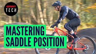 Everything You Need To Know About MTB Saddle Position  GMBN Guide To Bike Setup [upl. by Eelrahc]