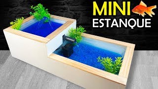 Como Hacer un MINI Estanque Casero o Fuente de Agua Casera [upl. by Amri599]