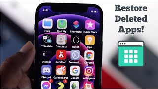 How to Recover Deleted Apps on iPhone App Store [upl. by Behrens322]