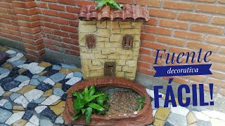 Fuentes de agua pequeñas para jardin facil de hacer [upl. by Wagoner397]