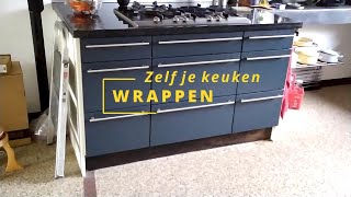 Zelf je keukenkastjes wrappen [upl. by Atterahs]