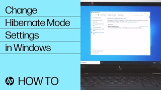 Change Hibernate Mode Settings in Windows  HP Computers  HP Support [upl. by Ahsinawt]