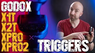 Godox Triggers ULTIMATE Comparison X1T X2T XPro R2ProII Transmitters [upl. by Entroc]