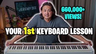 Your 1st Beginner Keyboard Piano Lesson  Getting Started [upl. by Maram573]