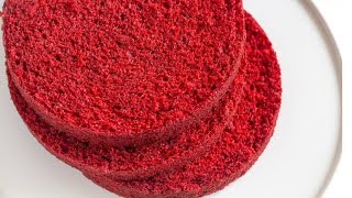 Бисквит для Торта Красный Бархат Рецепт  Red Velvet Sponge Cake Recipe [upl. by Raquela]