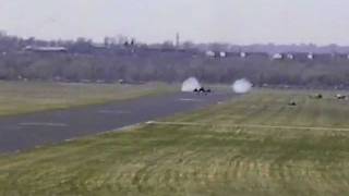 SR71 landing at AF Museum Dayton OH2wmv [upl. by Pontias385]