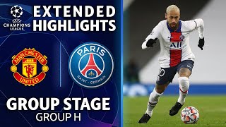 Manchester United vs Paris SaintGermain Extended Highlights  UCL on CBS Sports [upl. by Adnirol]