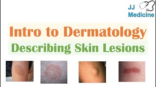 Introduction to Dermatology  The Basics  Describing Skin Lesions Primary amp Secondary Morphology [upl. by Egiap494]