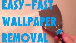 EASIEST FASTEST WAY TO REMOVE WALLPAPER GUARANTEED [upl. by Yengac]