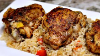 Oven Baked Chicken and Rice One Pan Dinner [upl. by Avraham156]