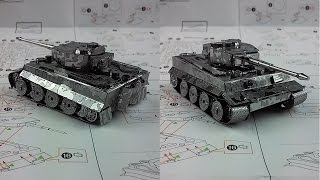 Metal Earth Build  Tiger I Tank [upl. by Pearse437]