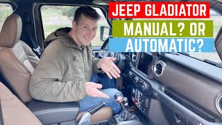 Jeep Gladiator Manual vs Automatic Transmission Review [upl. by Asirb]